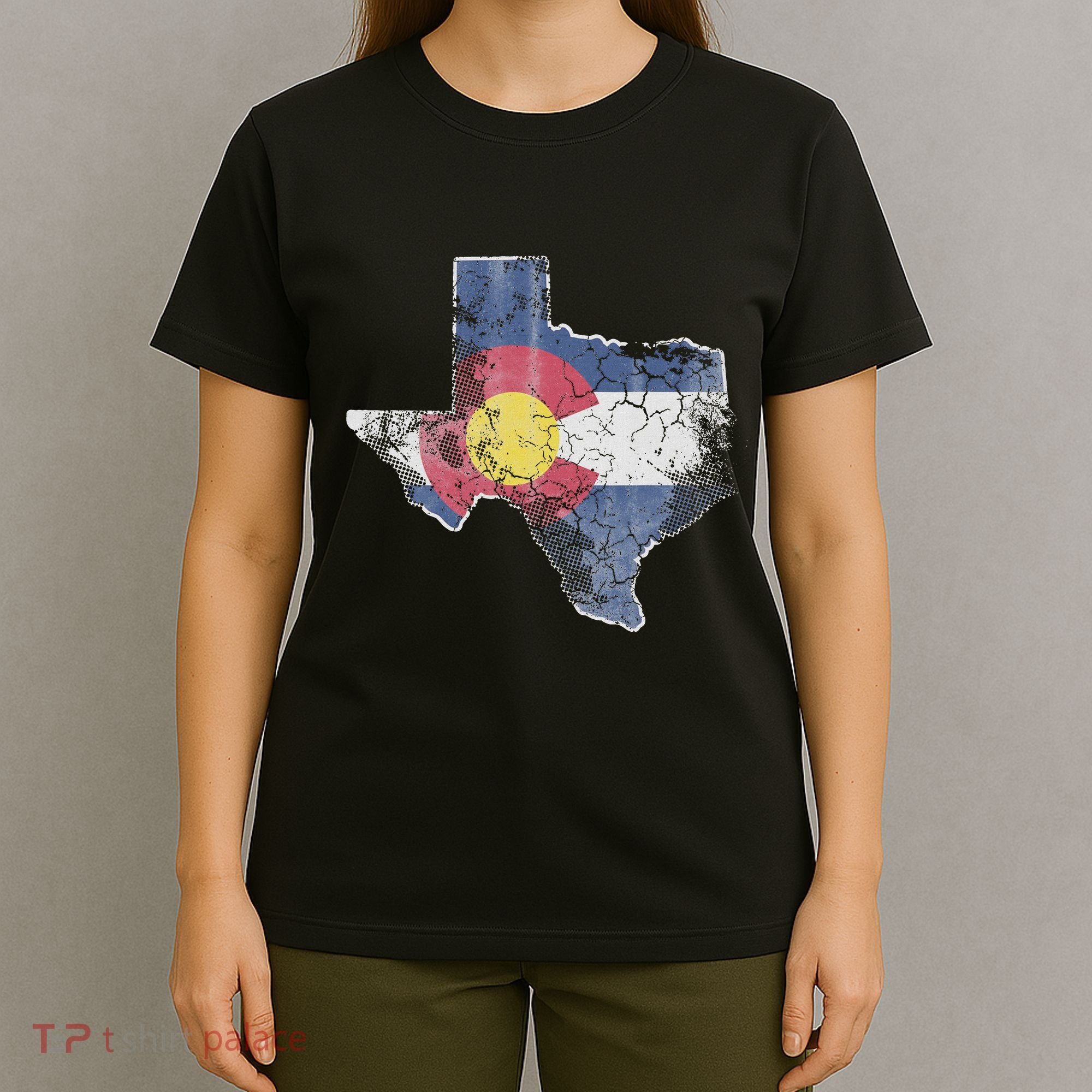 Texas Colorado Flag Family T-Shirt