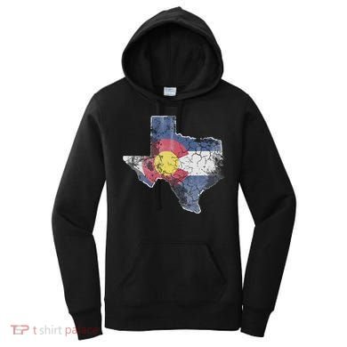 Texas Colorado Flag Family Women's Hoodie