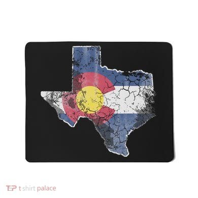 Texas Colorado Flag Family Mousepad