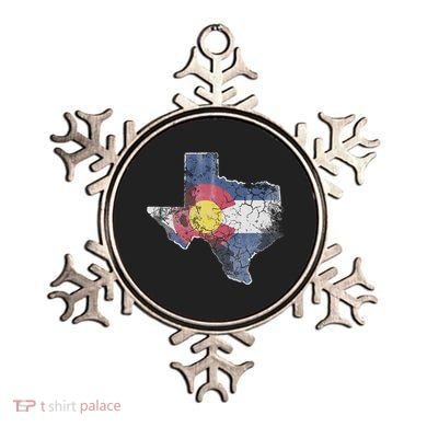 Texas Colorado Flag Family Ornament