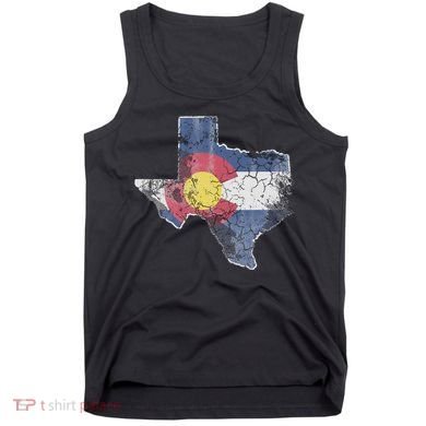 Texas Colorado Flag Family Tank Top