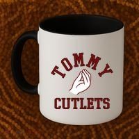 Tommy Cutlets Funny Italian Hand Football Coffee Mug thumb 2