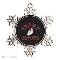 Tommy Cutlets Funny Italian Hand Football Ornament thumb 0