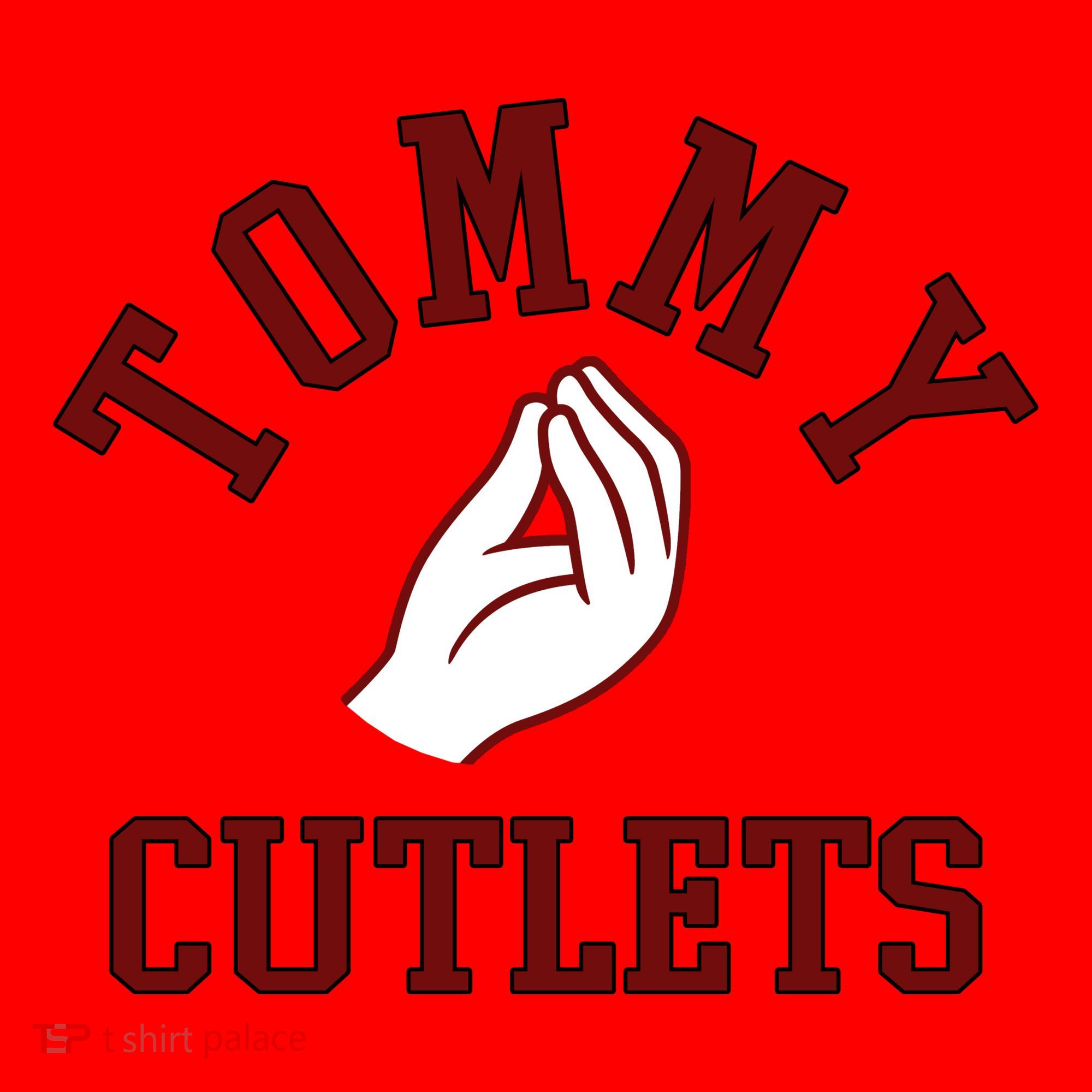 Tommy Cutlets Funny Italian Hand Football Santa Hat