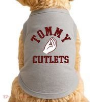 Tommy Cutlets Funny Italian Hand Football Doggie Tank thumb 0