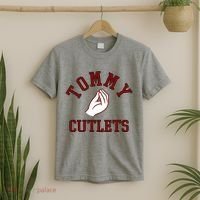 Tommy Cutlets Funny Italian Hand Football T-Shirt thumb 2