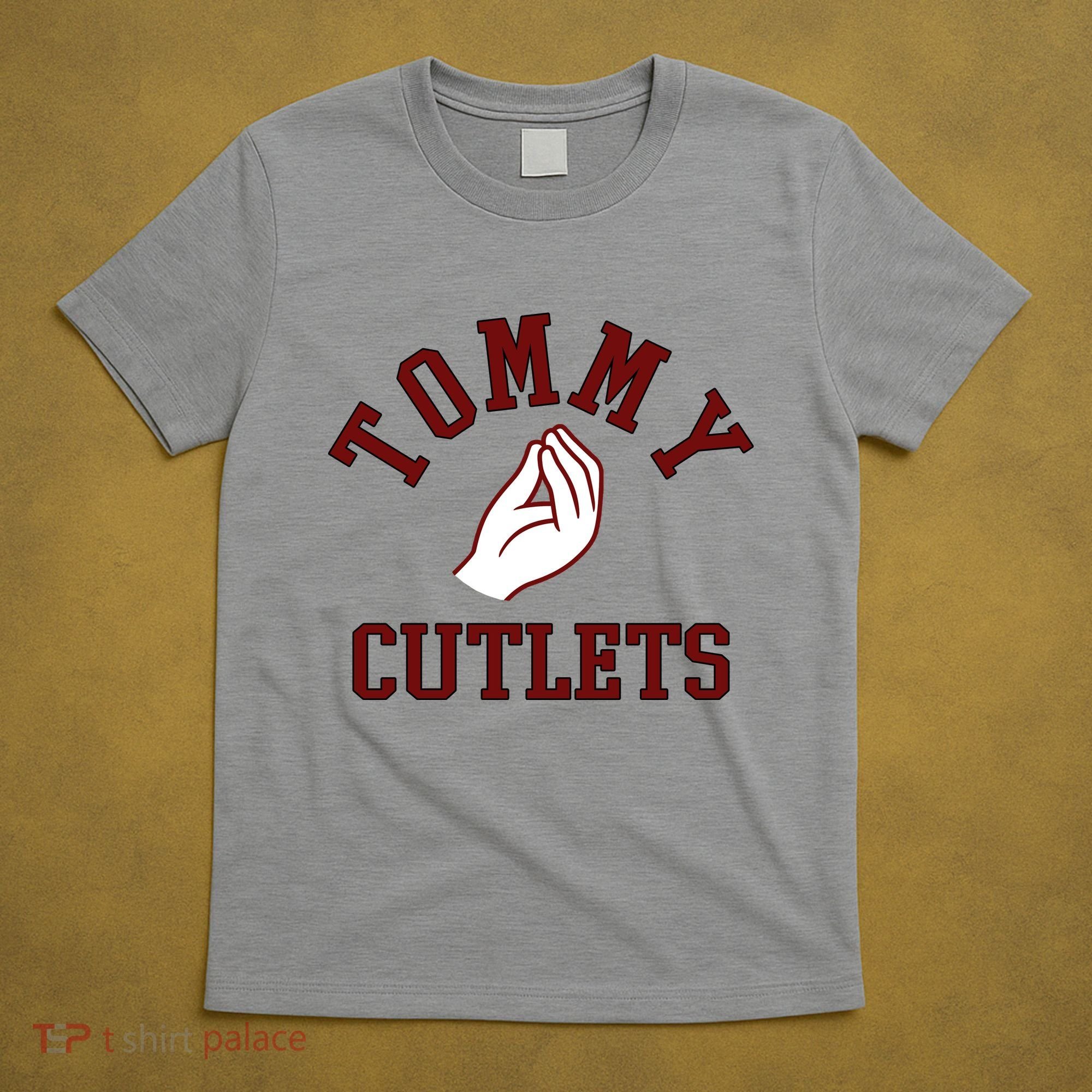 Tommy Cutlets Funny Italian Hand Football T-Shirt