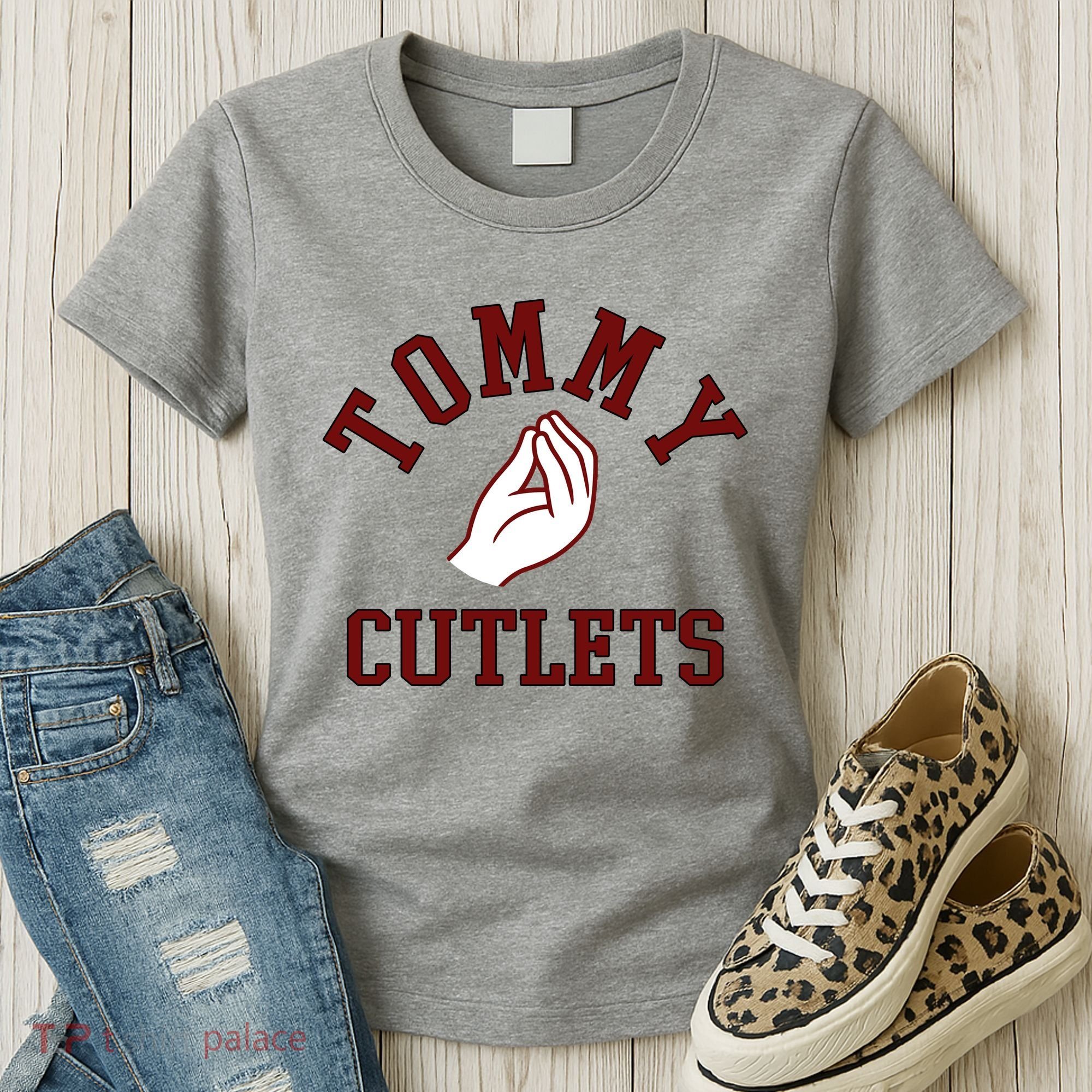 Tommy Cutlets Funny Italian Hand Football Women's T-Shirt