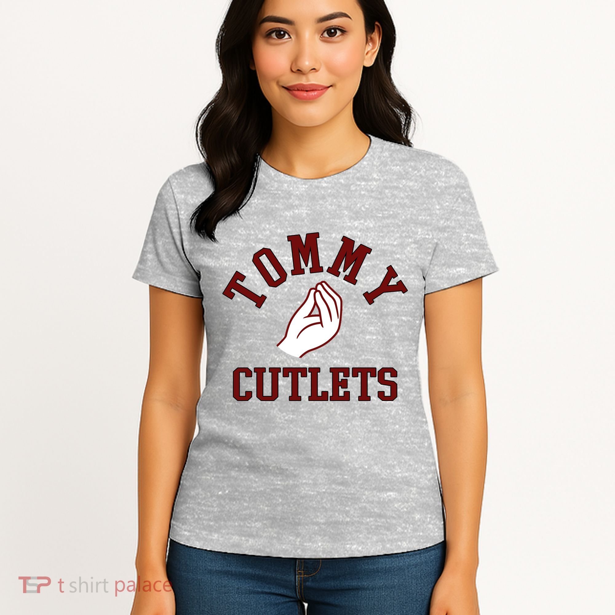 Tommy Cutlets Funny Italian Hand Football Women's T-Shirt