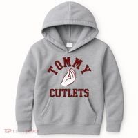 Tommy Cutlets Funny Italian Hand Football Kids Hoodie thumb 0