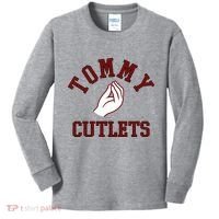 Tommy Cutlets Funny Italian Hand Football Kids Long Sleeve Shirt thumb 0
