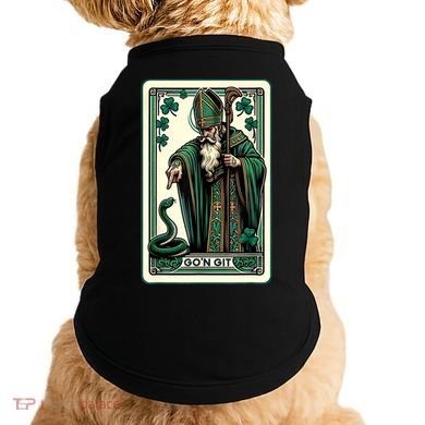Tarot Card Funny St Patricks Day Gon Git St Patrick Doggie Tank
