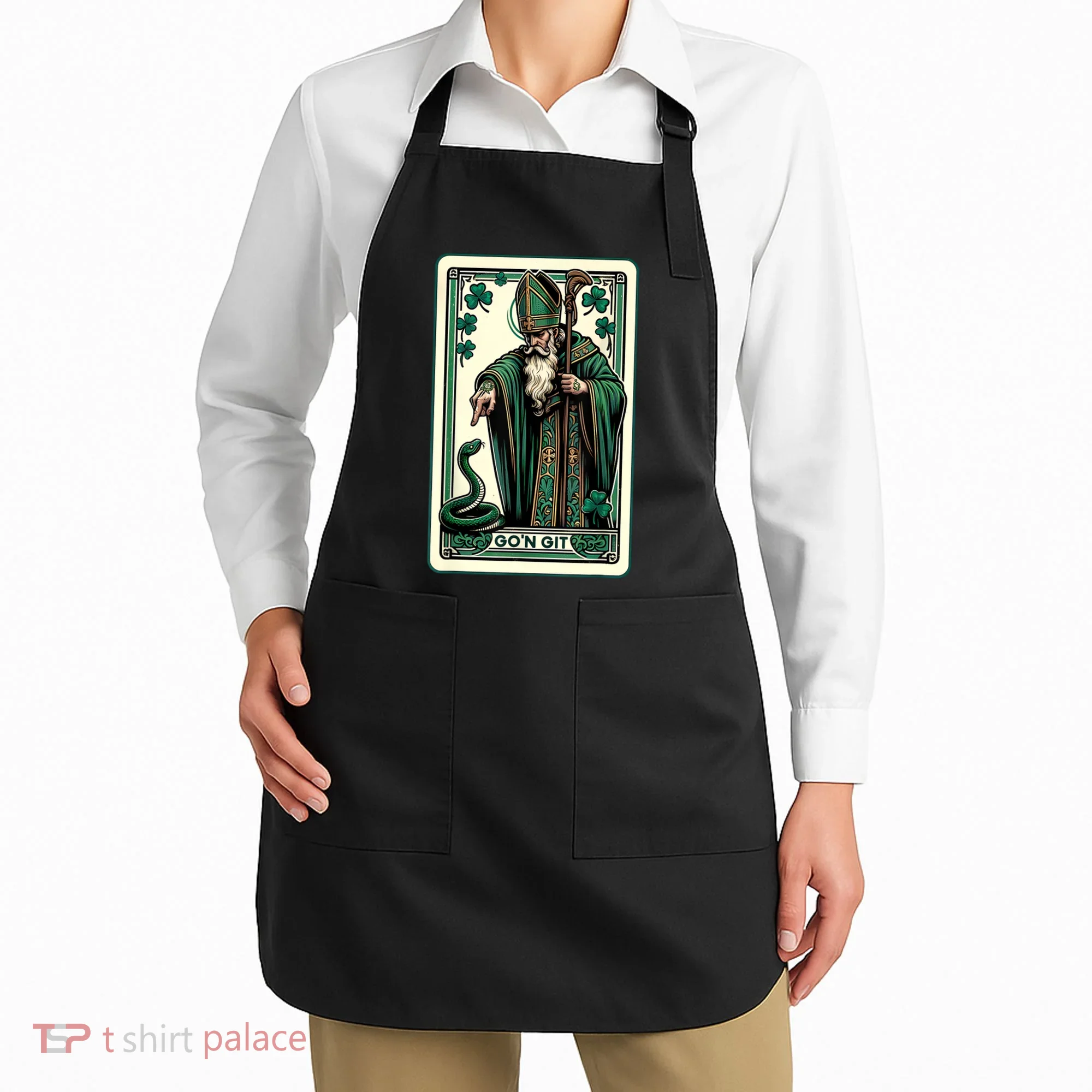 Tarot Card Funny St Patricks Day Gon Git St Patrick Apron