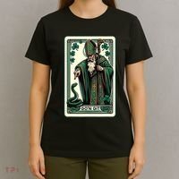 Tarot Card Funny St Patricks Day Gon Git St Patrick T-Shirt thumb 4