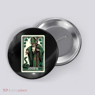 Tarot Card Funny St Patricks Day Gon Git St Patrick Button