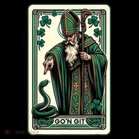 Tarot Card Funny St Patricks Day Gon Git St Patrick Bucket Hat thumb 4