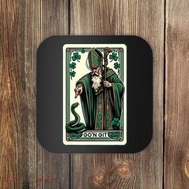 Tarot Card Funny St Patricks Day Gon Git St Patrick Coaster