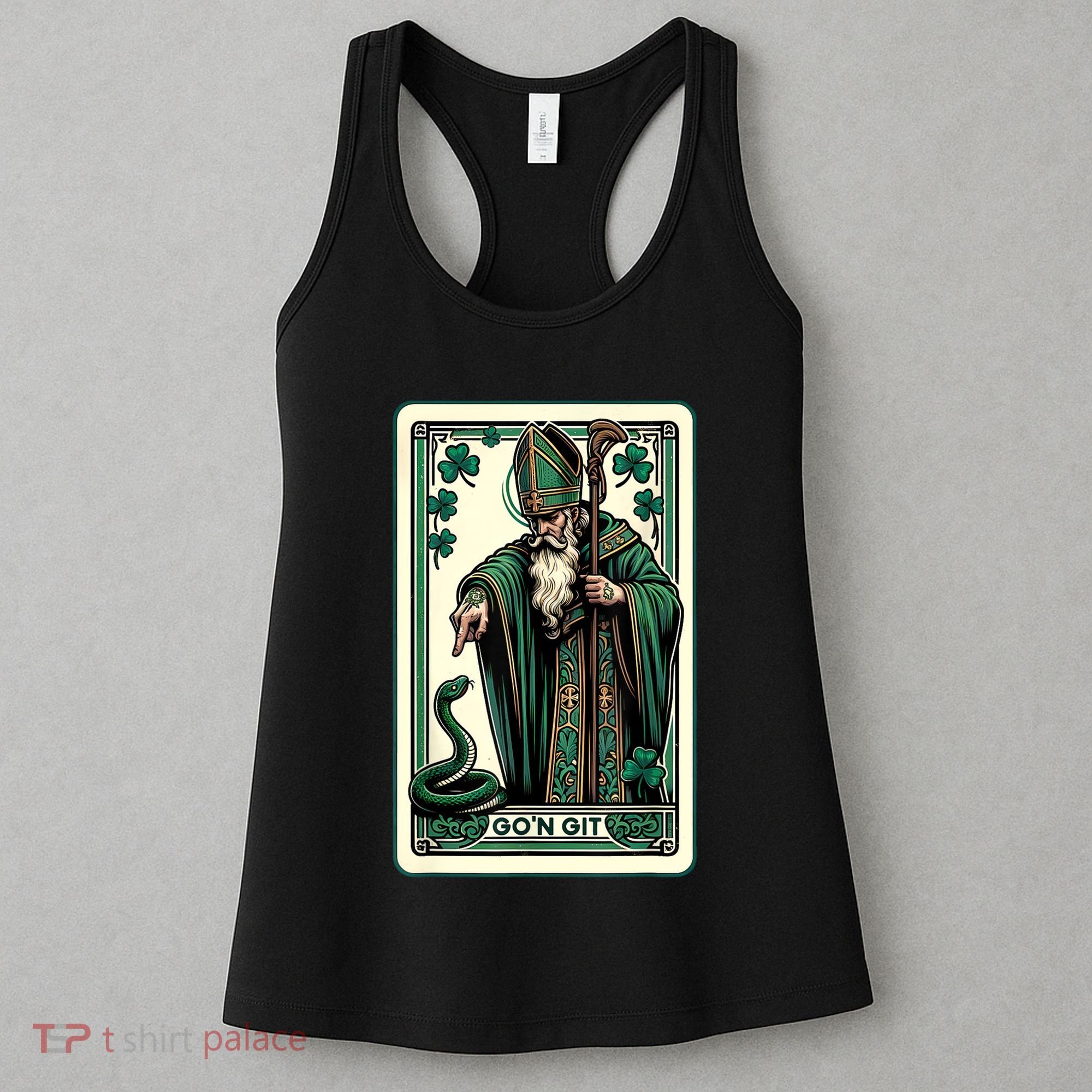 Tarot Card Funny St Patricks Day Gon Git St Patrick Women's Tank Top