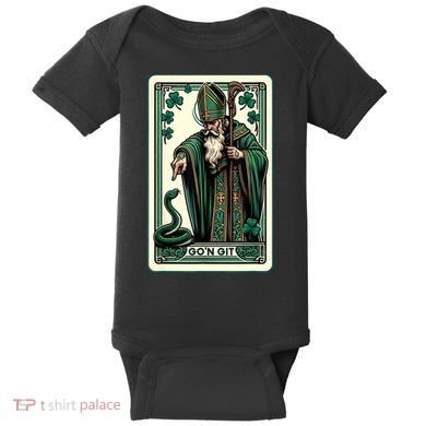 Tarot Card Funny St Patricks Day Gon Git St Patrick Baby Bodysuit
