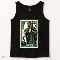 Tarot Card Funny St Patricks Day Gon Git St Patrick Tank Top thumb 2