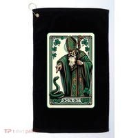 Tarot Card Funny St Patricks Day Gon Git St Patrick Golf Towel thumb 0