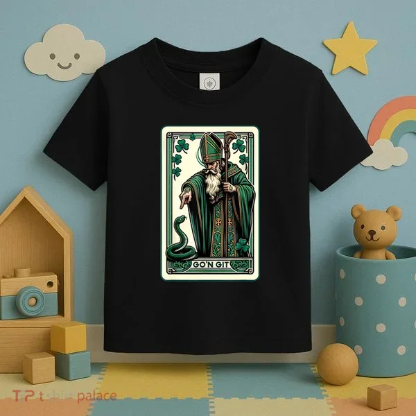 Tarot Card Funny St Patricks Day Gon Git St Patrick Toddler T-Shirt