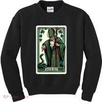 Tarot Card Funny St Patricks Day Gon Git St Patrick Kids Sweatshirt thumb 0