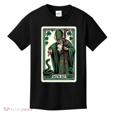 Tarot Card Funny St Patricks Day Gon Git St Patrick Kids T-Shirt