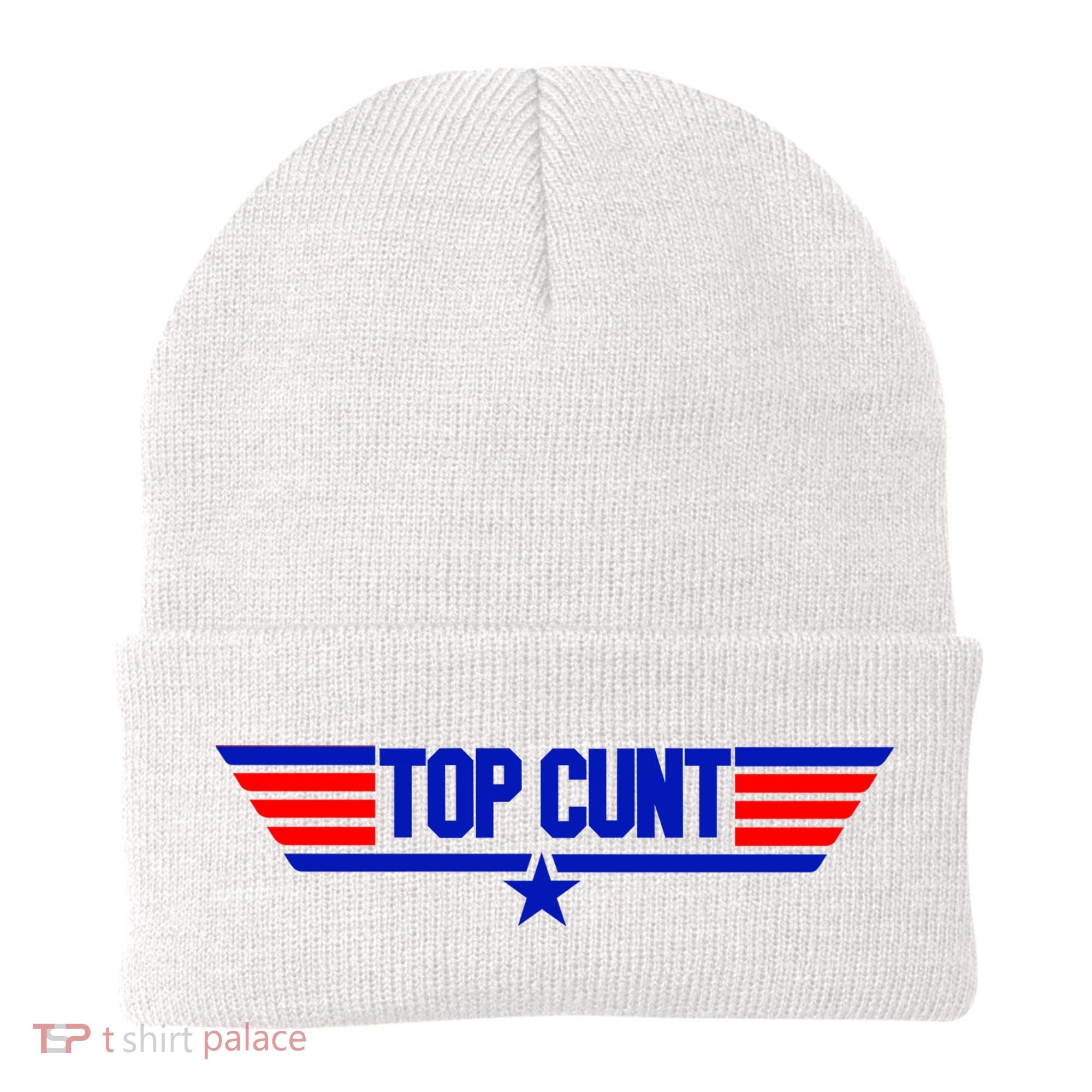 Top Cunt Funny Parody Beanie