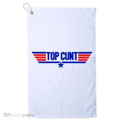 Top Cunt Funny Parody Golf Towel