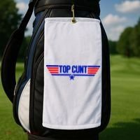 Top Cunt Funny Parody Golf Towel thumb 2
