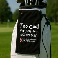 Too Cool For Just One Sclerosis Multiple Sclerosis Awareness Golf Towel thumb 2