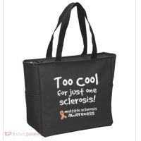 Too Cool For Just One Sclerosis Multiple Sclerosis Awareness Tote Bag thumb 2