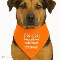 Too Cool For Just One Sclerosis Multiple Sclerosis Awareness USA-Made Doggie Bandana thumb 1
