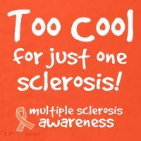 Too Cool For Just One Sclerosis Multiple Sclerosis Awareness USA-Made Doggie Bandana thumb 2