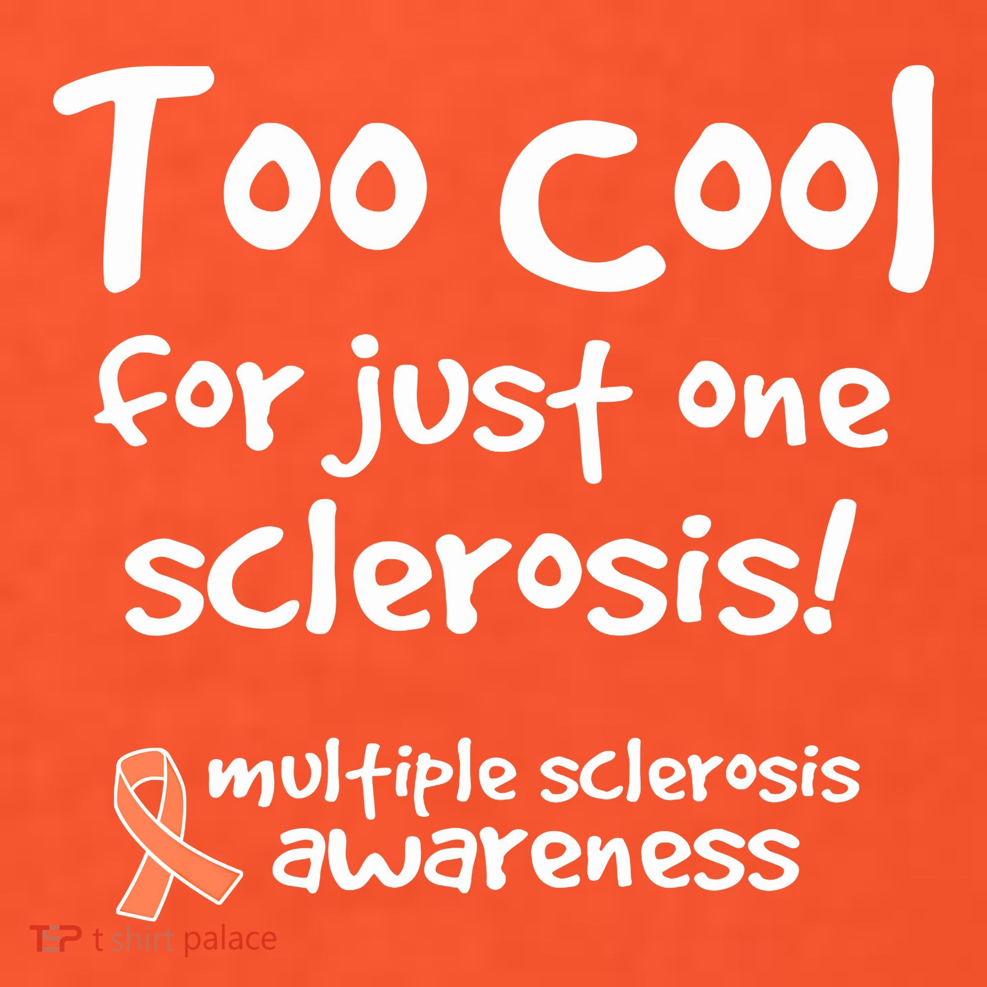 Too Cool For Just One Sclerosis Multiple Sclerosis Awareness USA-Made Doggie Bandana