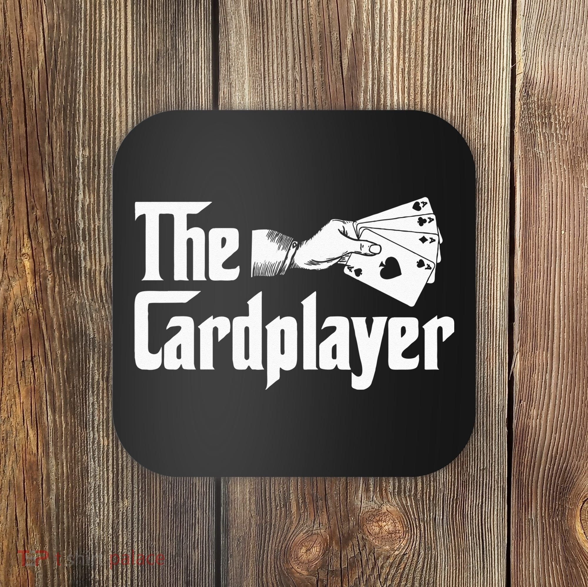 The Cardplayer Funny Poker Card Player Casino Gambler Coaster