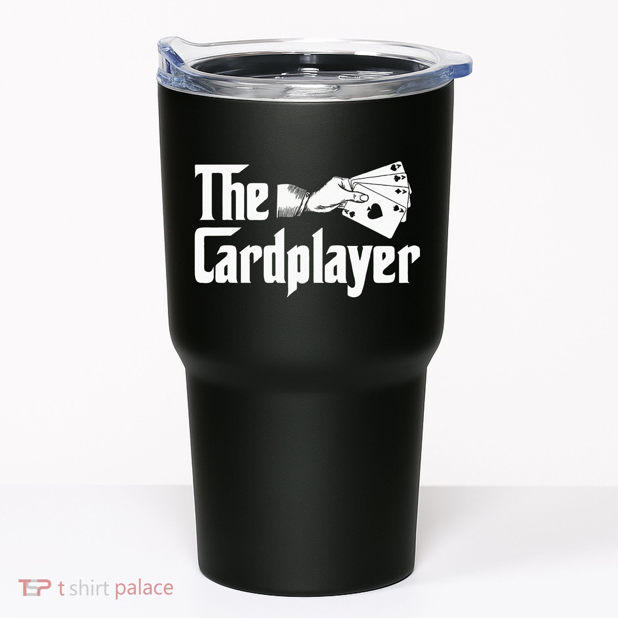 The Cardplayer Funny Poker Card Player Casino Gambler Tumbler