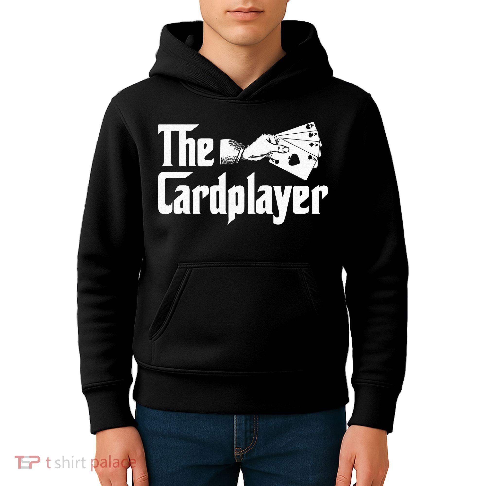 The Cardplayer Funny Poker Card Player Casino Gambler Kids Hoodie