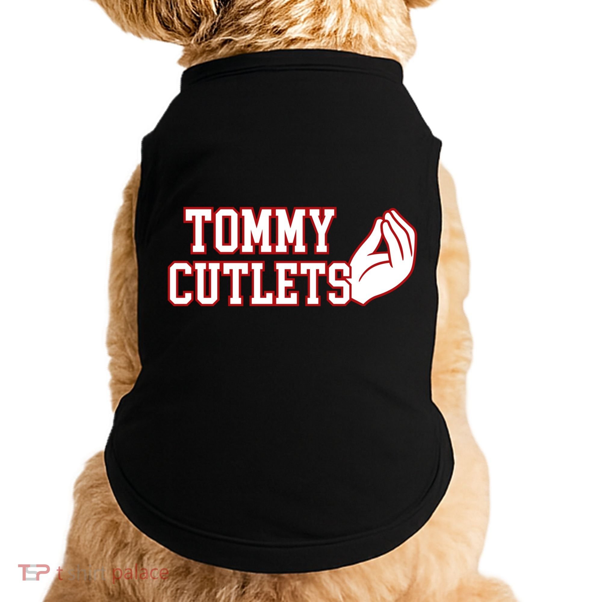 Tommy Cutlets Football Quarterback Ny Italian Hand Gesture Doggie Tank