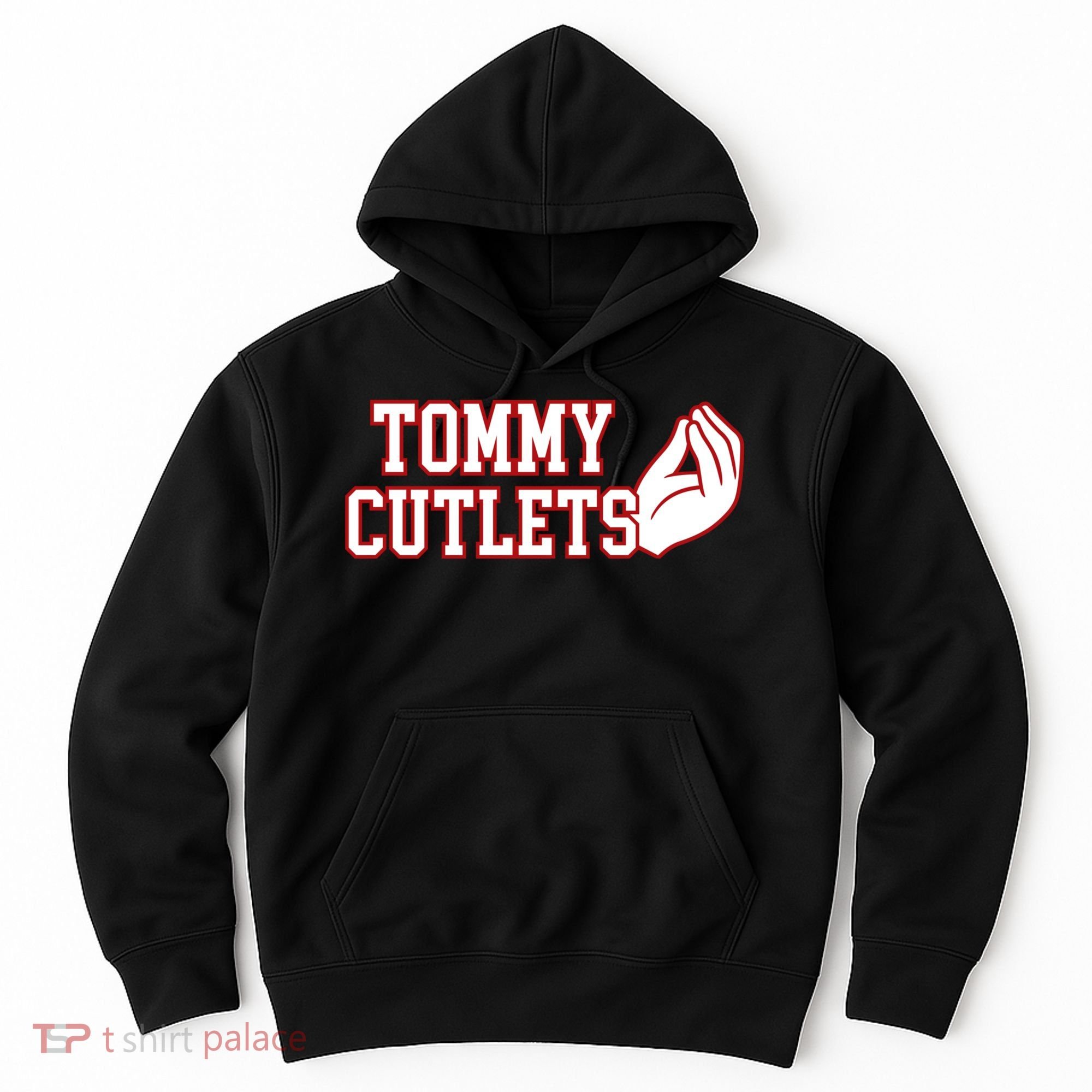 Tommy Cutlets Football Quarterback Ny Italian Hand Gesture Hoodie