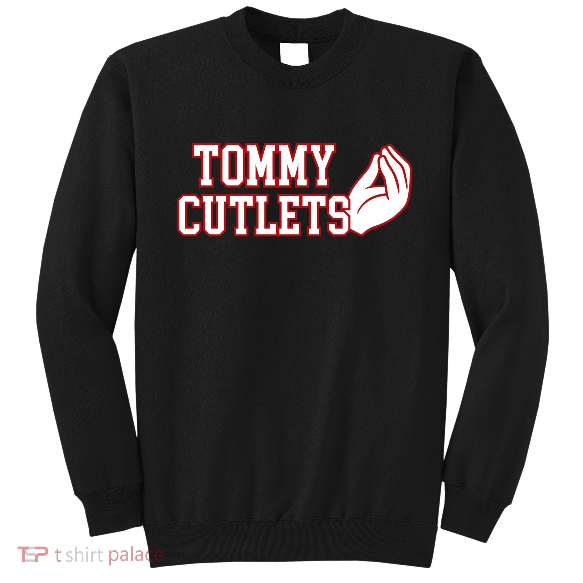 Tommy Cutlets Football Quarterback Ny Italian Hand Gesture Sweatshirt