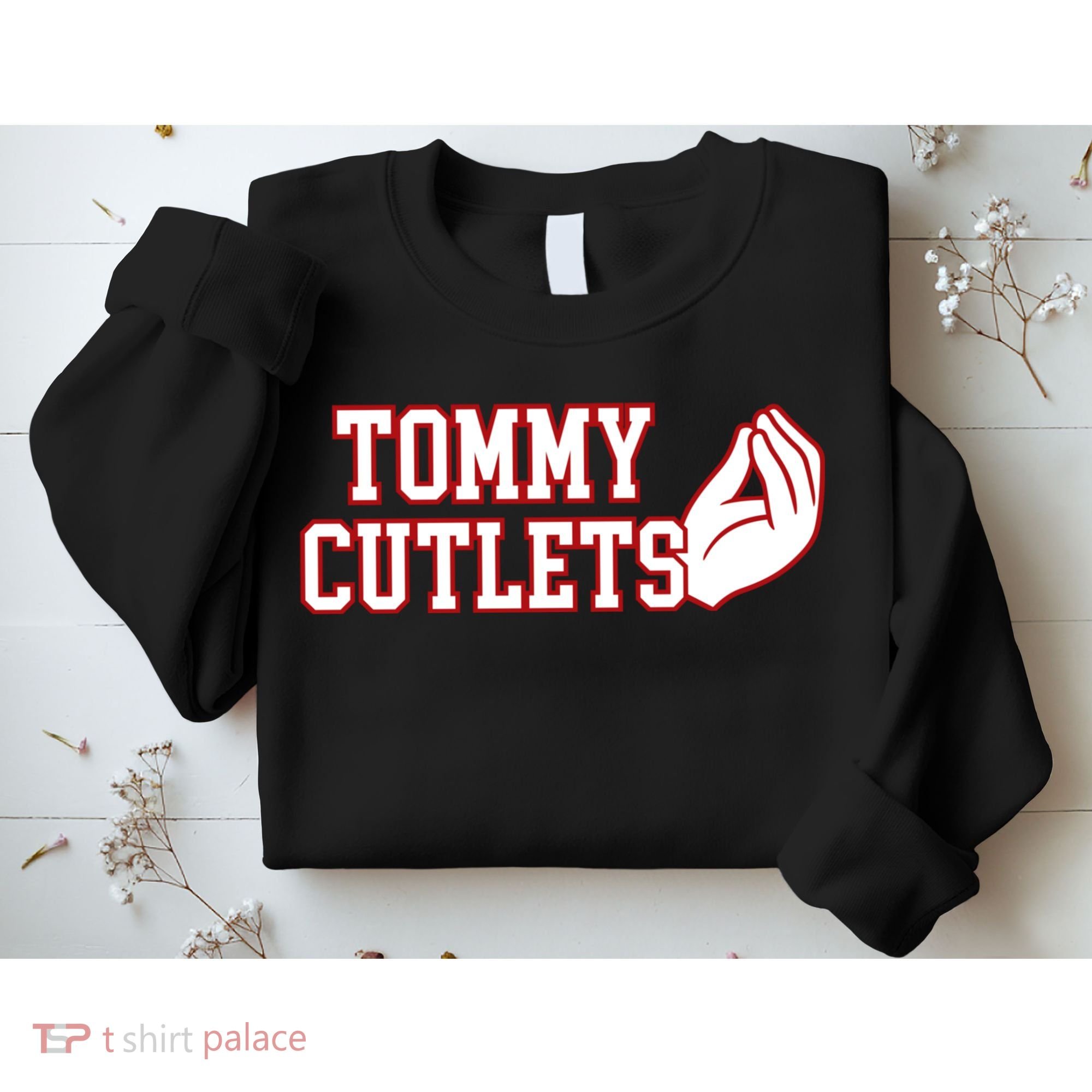Tommy Cutlets Football Quarterback Ny Italian Hand Gesture Sweatshirt