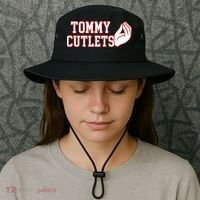 Tommy Cutlets Football Quarterback Ny Italian Hand Gesture Bucket Hat thumb 3