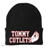 Tommy Cutlets Football Quarterback Ny Italian Hand Gesture Beanie thumb 0
