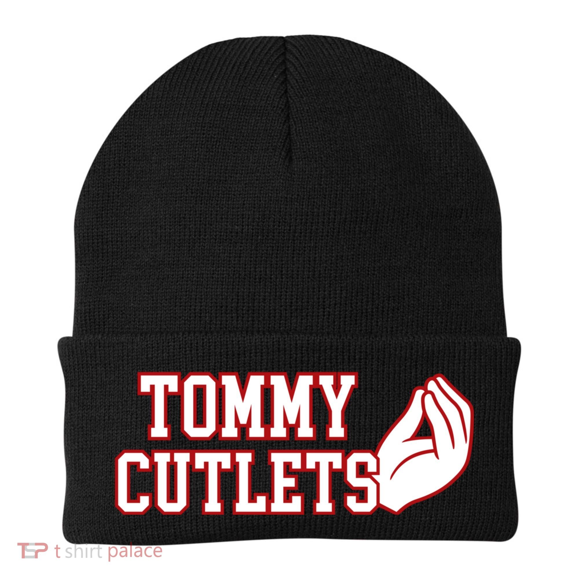 Tommy Cutlets Football Quarterback Ny Italian Hand Gesture Beanie