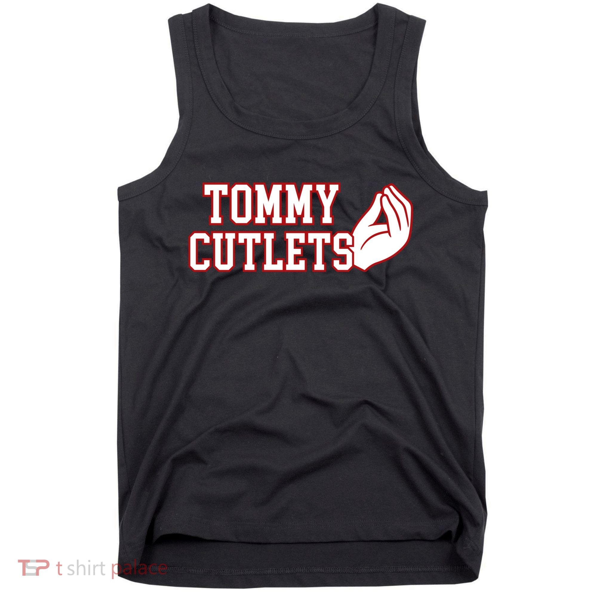 Tommy Cutlets Football Quarterback Ny Italian Hand Gesture Tank Top
