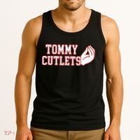 Tommy Cutlets Football Quarterback Ny Italian Hand Gesture Tank Top thumb 3