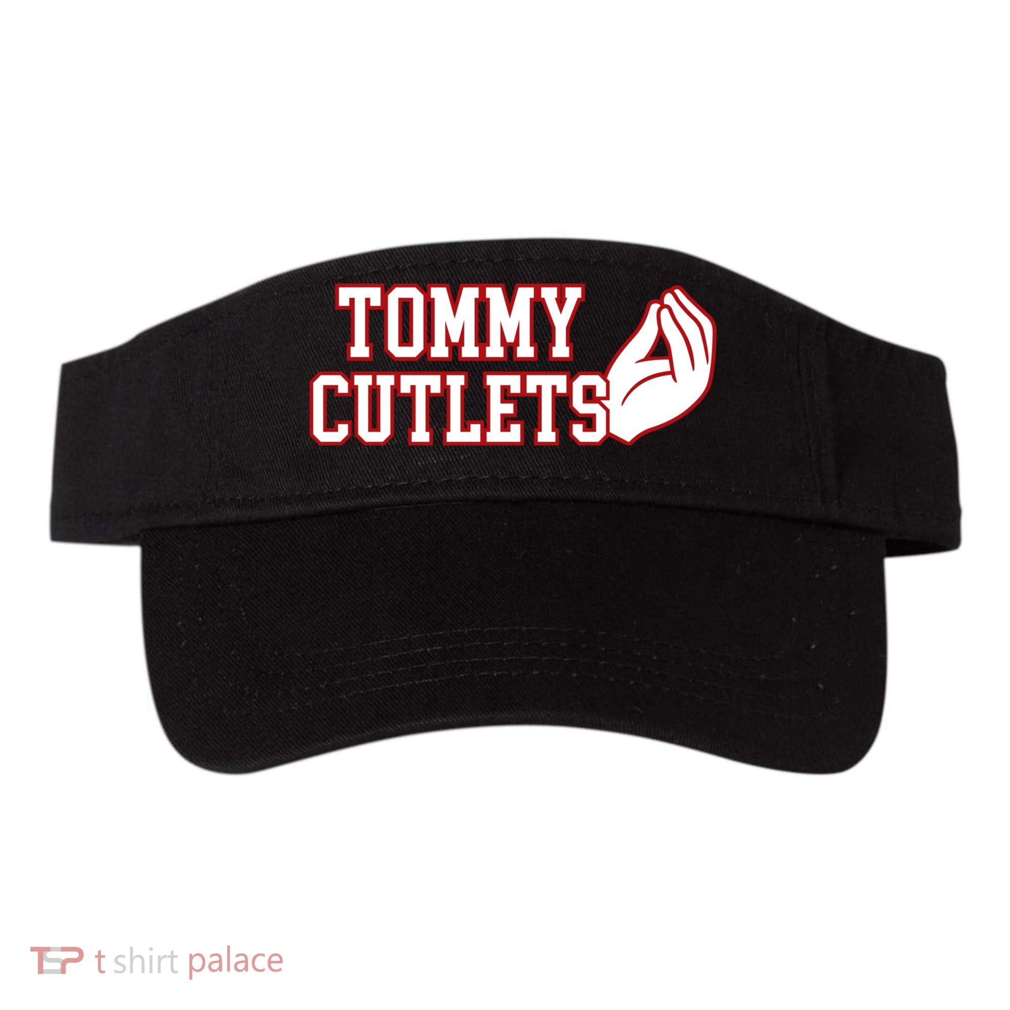 Tommy Cutlets Football Quarterback Ny Italian Hand Gesture Visor