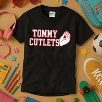 Tommy Cutlets Football Quarterback Ny Italian Hand Gesture Kids T-Shirt thumb 3
